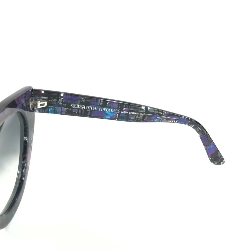 Morgenthal Frederics Sunglasses MAE COL 686 Blue Purple Thick Rim Oversized